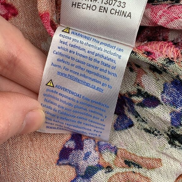 Umgee Salmon w/ Floral Pattern Oversized Dress - Picture 9 of 10